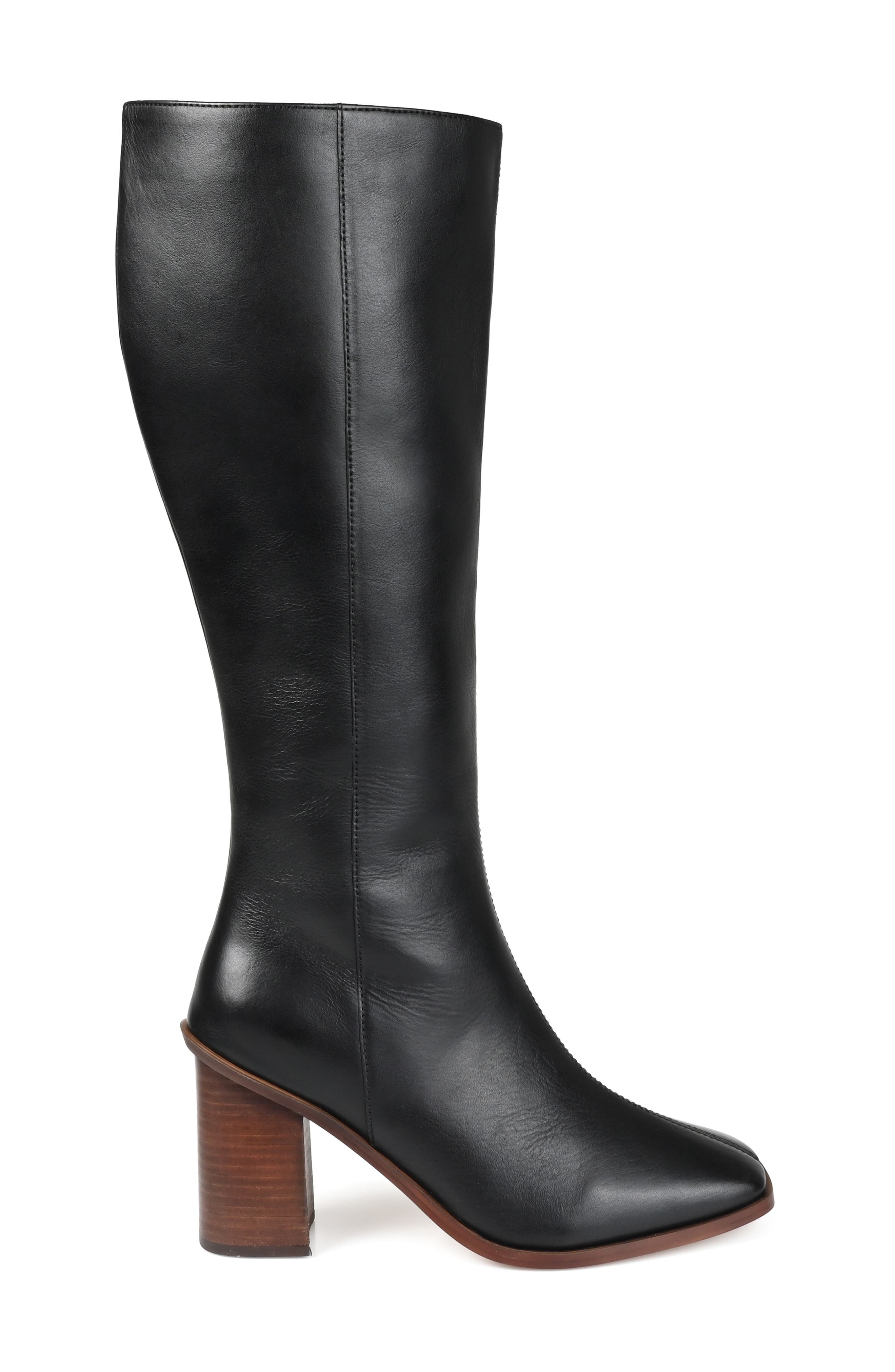 Journee Signature Tamori Leather Boot, Alternate, color, 