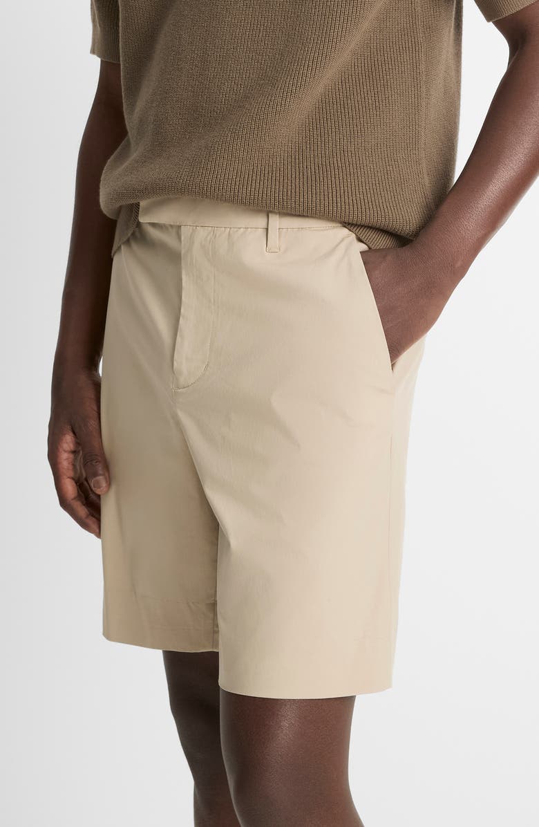 Vince Flat Front Stretch Cotton Chino Shorts, Alternate, color, Cahuenga Khaki