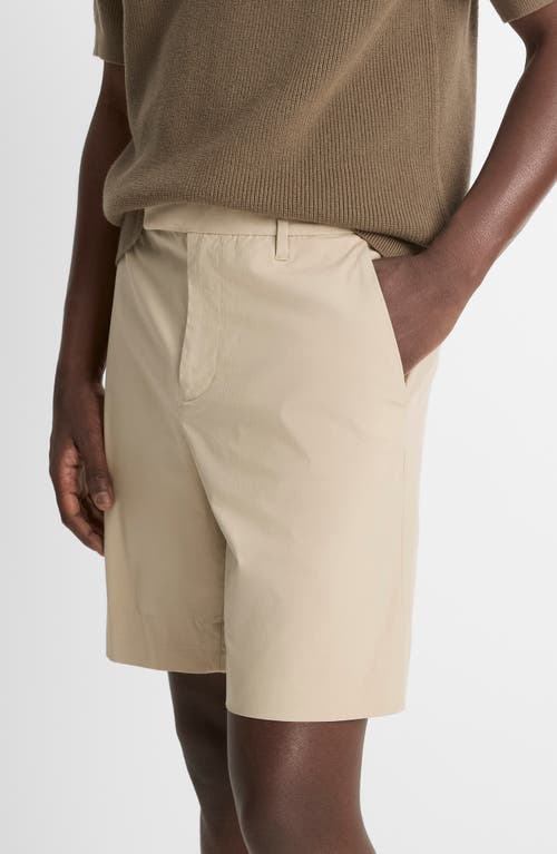 Vince Men's Italian Cotton Extended-tab Shorts In Cahuenga Khaki