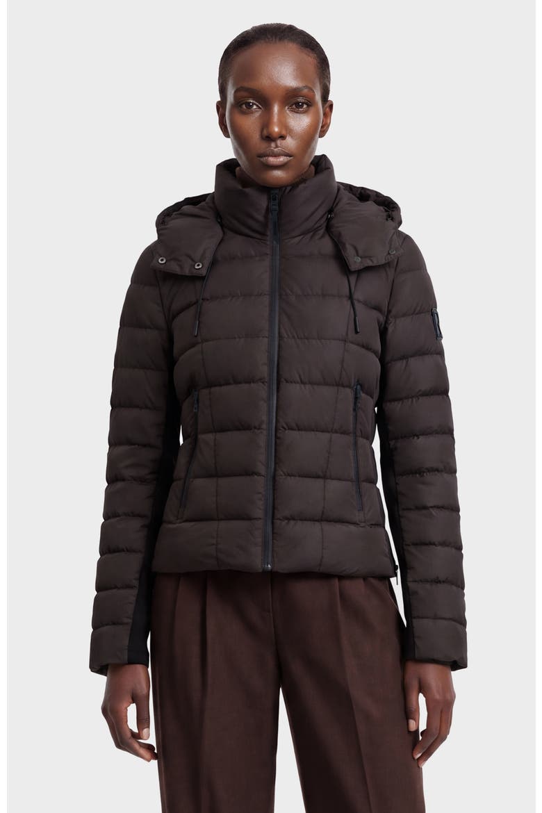 Melissa Lightweight Down Jacket, Main, color, Espresso