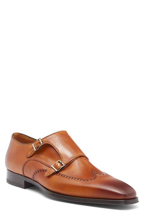 Helios Wing Double Monk Strap Shoe