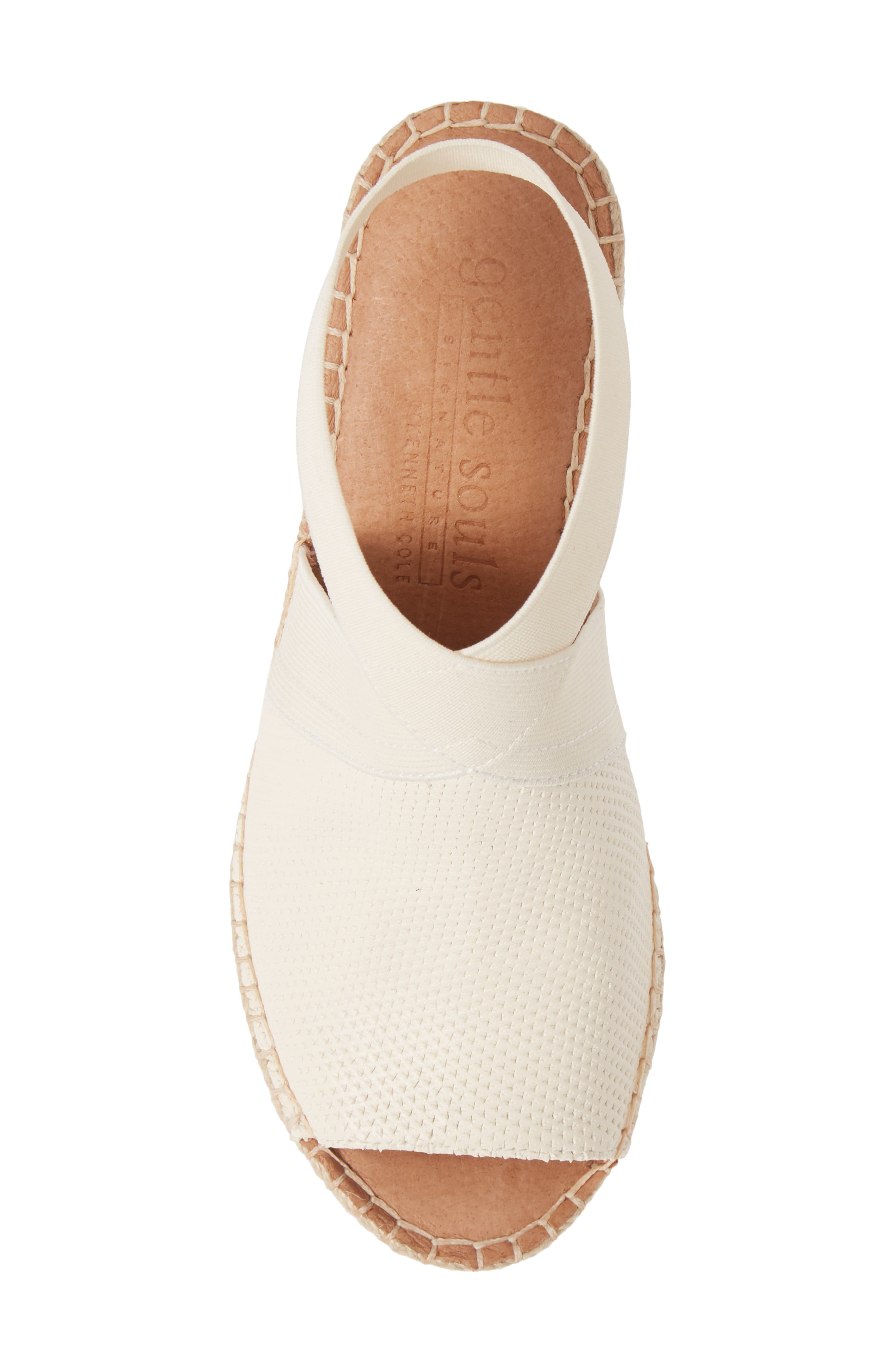Signature Colleen Espadrille Wedge, Alternate, color, WHITE LEATHER