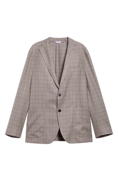 Overcheck Wool Sport Coat