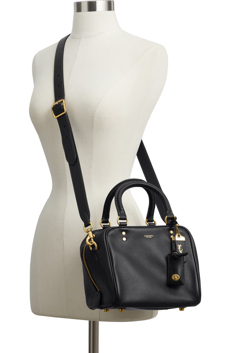 COACH Rogue 20 Soft Grain Leather Cube Satchel, Alternate, color,