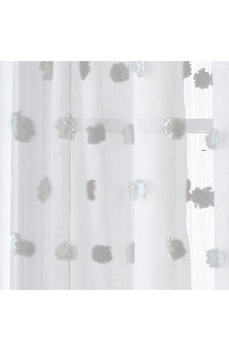 DKNY Ella Floral Print Set of 2 Poletop Curtain Panels, Alternate, color, Grey