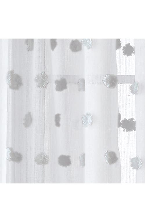 Dkny Ella Floral Print Set Of 2 Poletop Curtain Panels In Grey