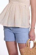 Cache Coeur Donna Denim Maternity Shorts