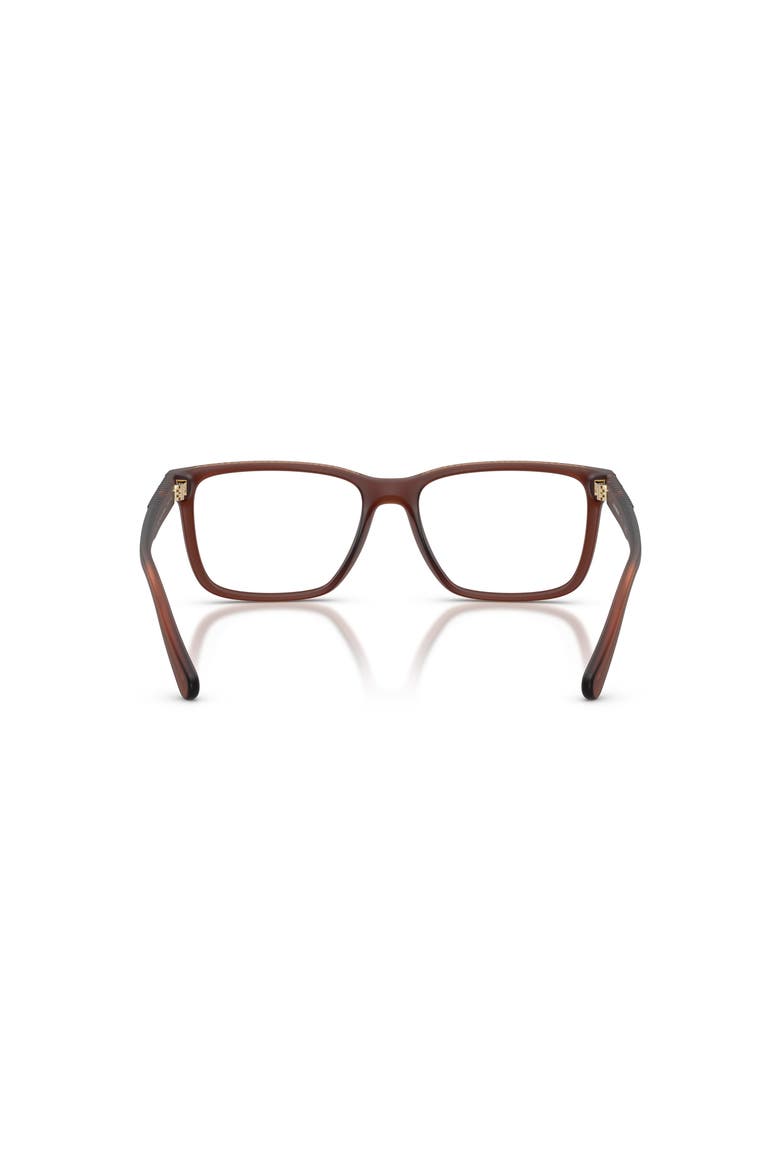 57mm Rectangle optical glasses, Alternate, color, Brown
