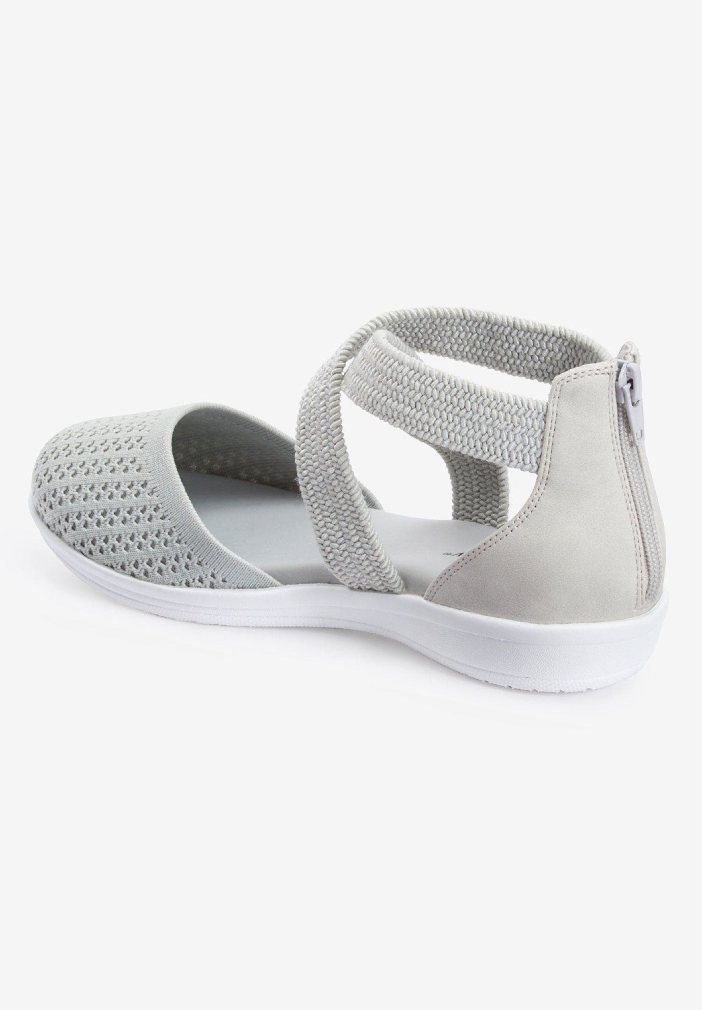 The Lyla Orthotic Closed Toe Sandal, Alternate, color, GREY