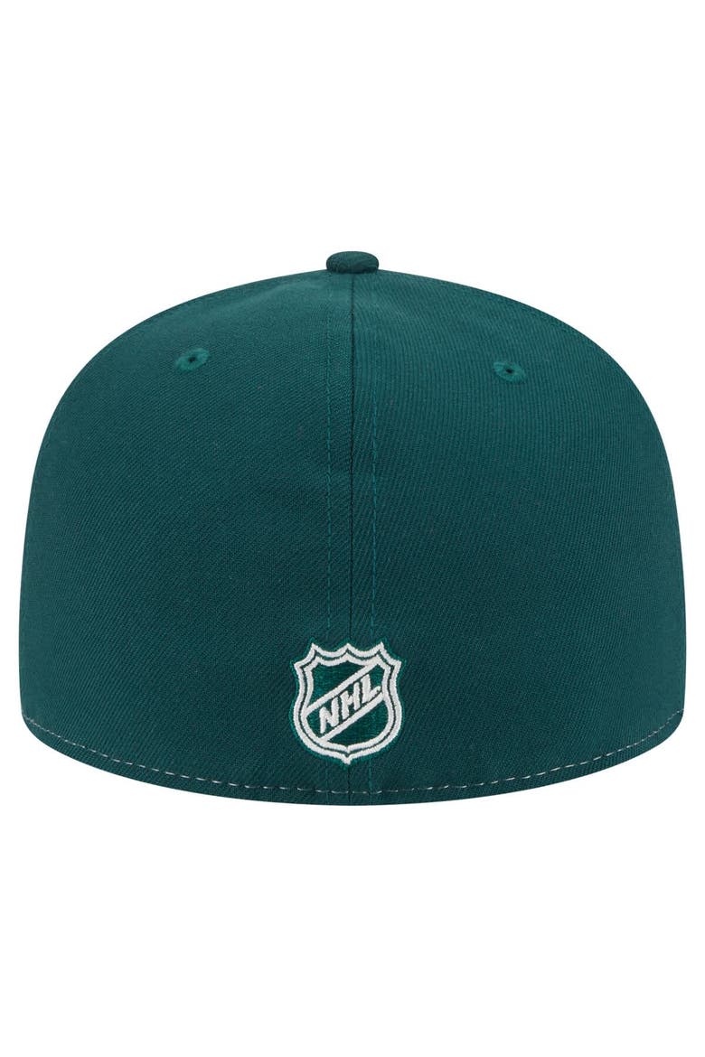 Men's New Era White/Green Minnesota Wild Repeat Two-Tone 59FIFTY Fitted Hat, Alternate, color, White