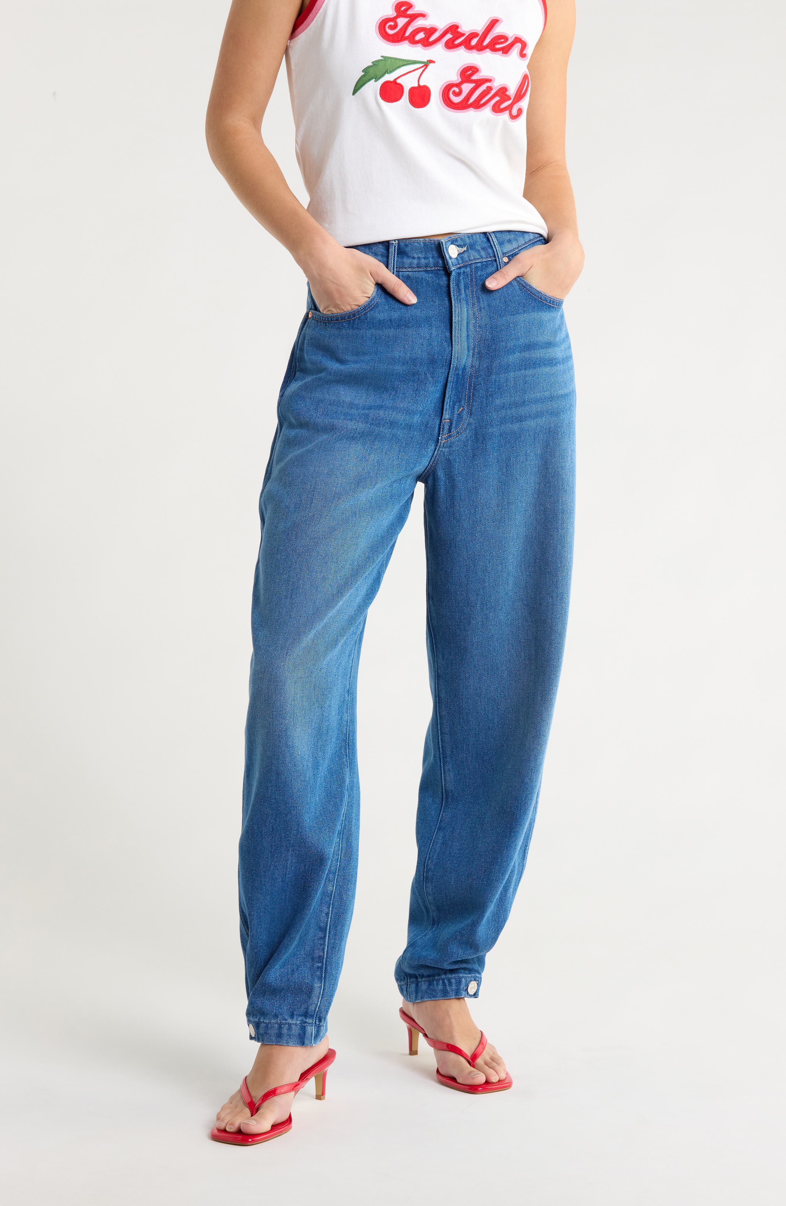 MOTHER The Chute Flood Denim Pants