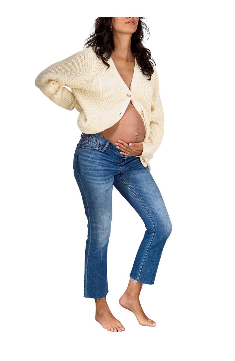 HATCH The Crop Maternity Jean, Alternate, color, Indigo