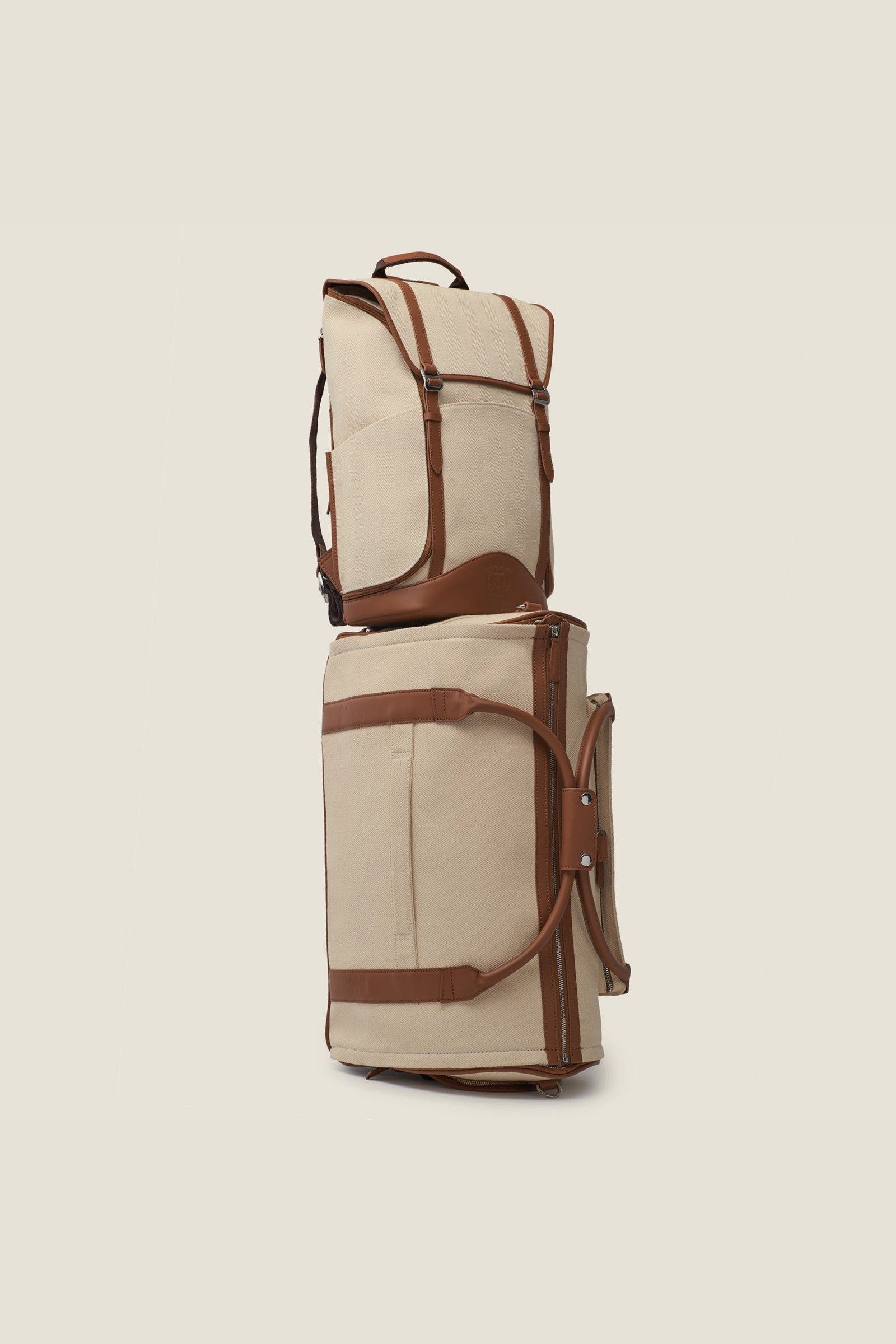 Wings Lightweight Minimalist Herringbone Travel Backpack, Alternate, color, Herringbone Sand