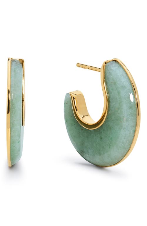 Monica Vinader X Kate Young Stone Hoop Earrings In Multi