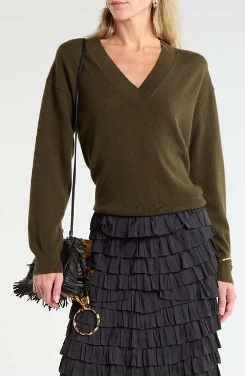 Ryla Cashmere V-Neck Sweater