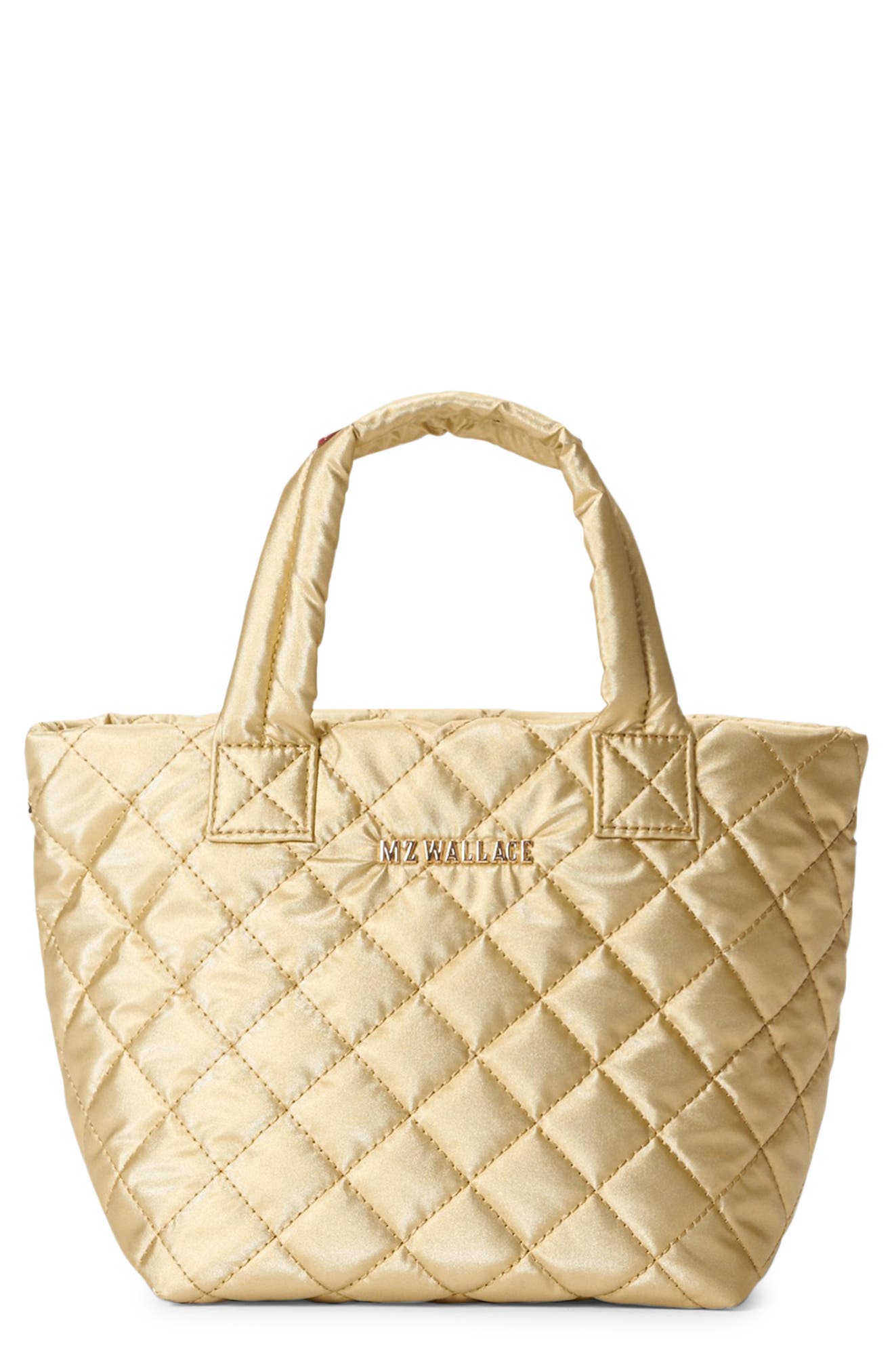 MZ Wallace Micro Metro Deluxe Quilted Nylon Tote, Main, color, 