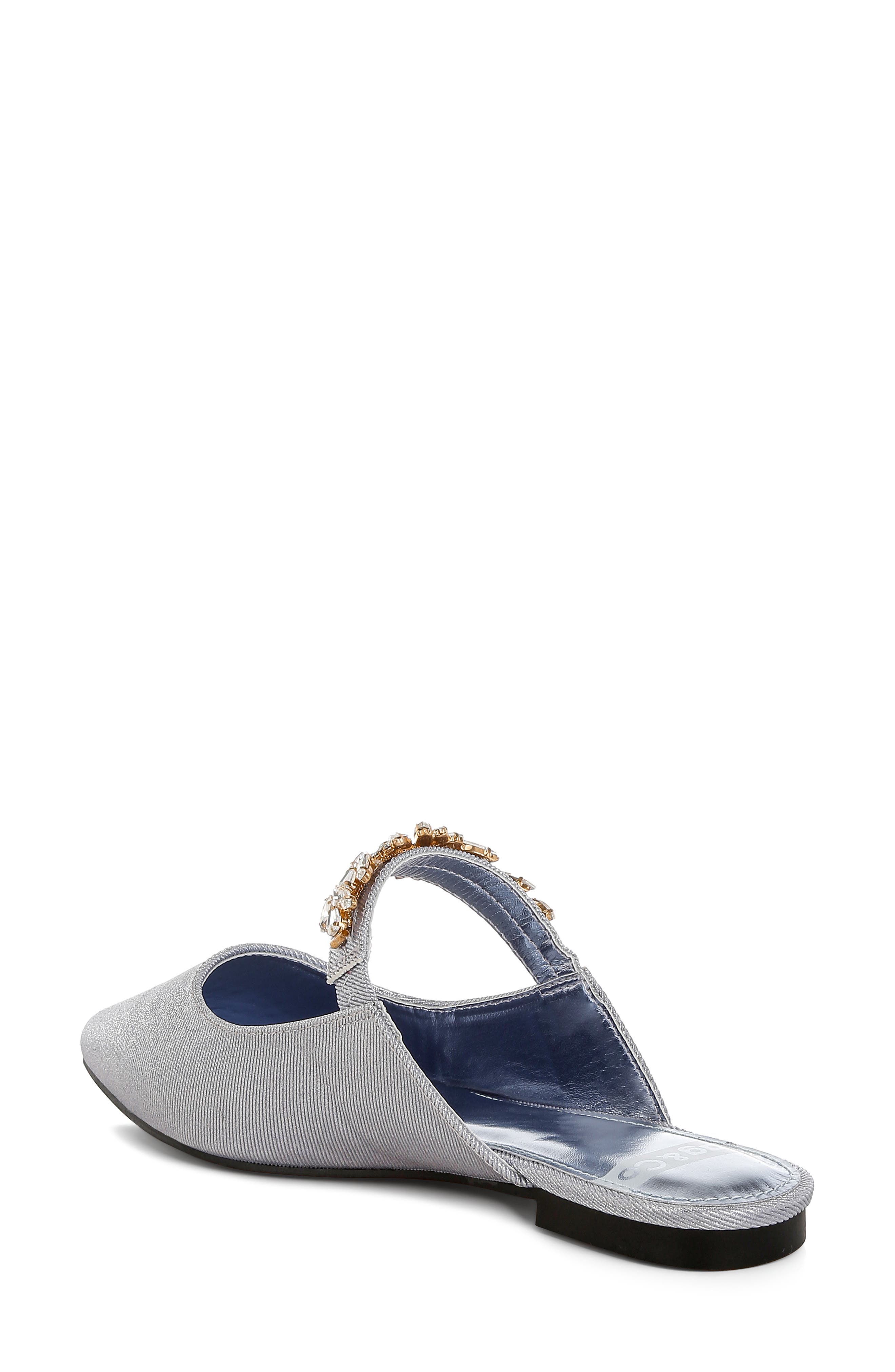 Rag & Co Magnum Crystal Strap Mule, Alternate, color, Lilac
