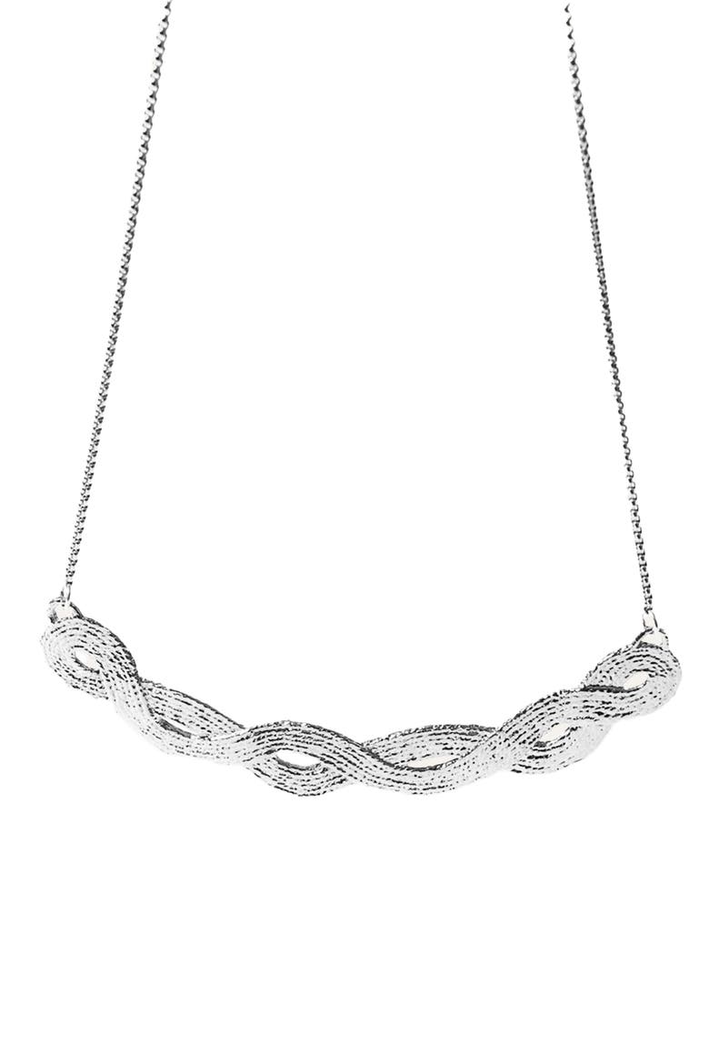 Braid Pendant - Sterling Silver, Main, color, Silver