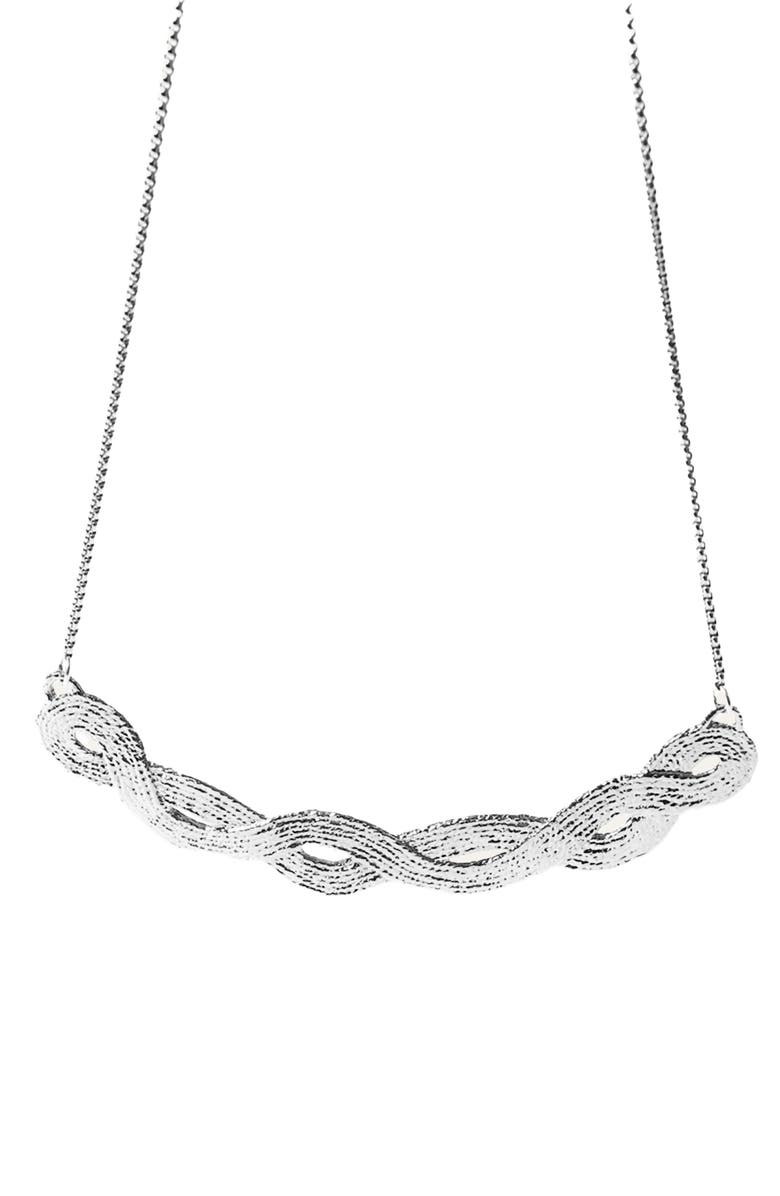 COG Braid Pendant - Sterling Silver, Main, color, Silver