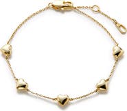Ana Luisa Lani Puffy Heart Station Bracelet