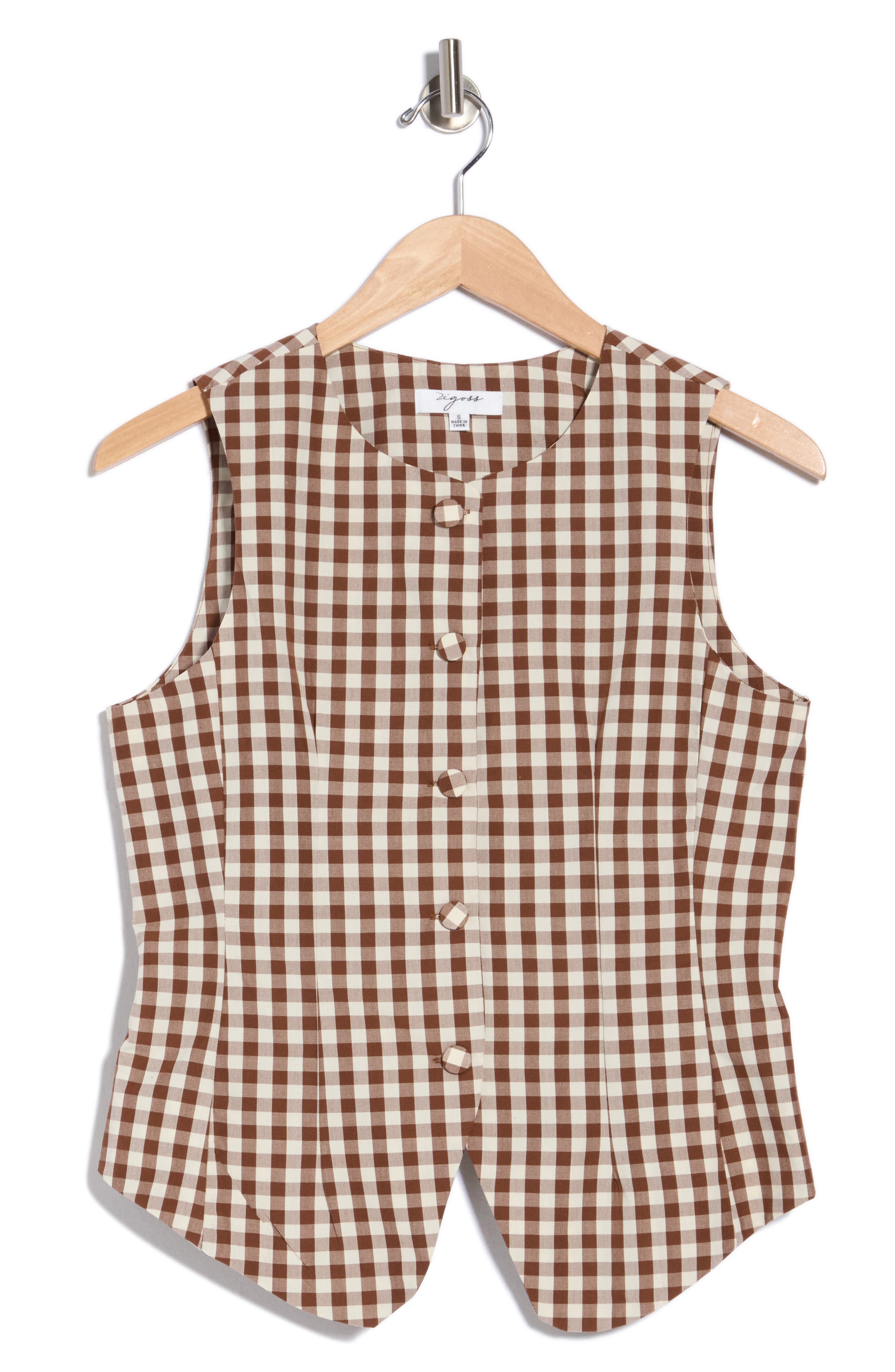 Gingham Vest