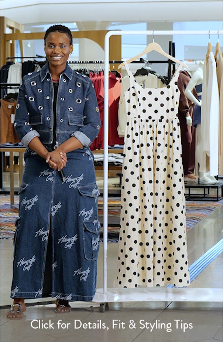 Cartmel Polka Dot Cotton Maxi Dress, sales video thumbnail