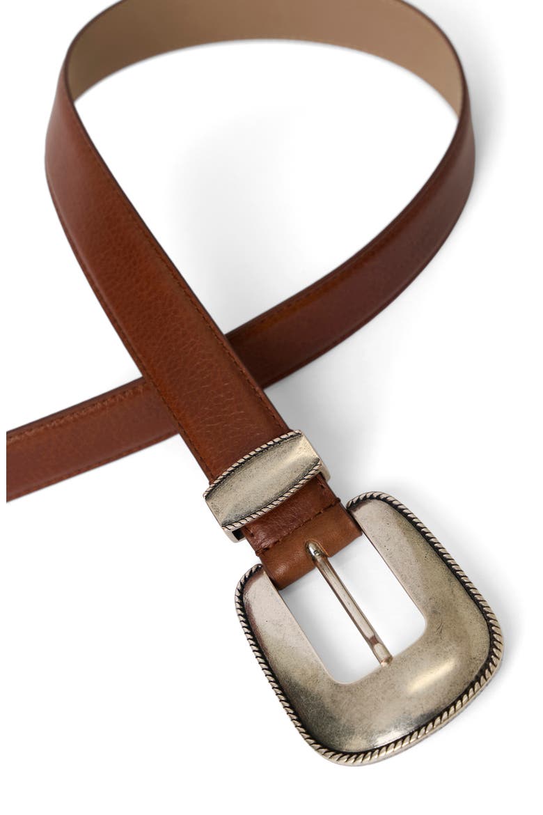Walker Colt Leather Belt, Alternate, color, COGNAC SILVER