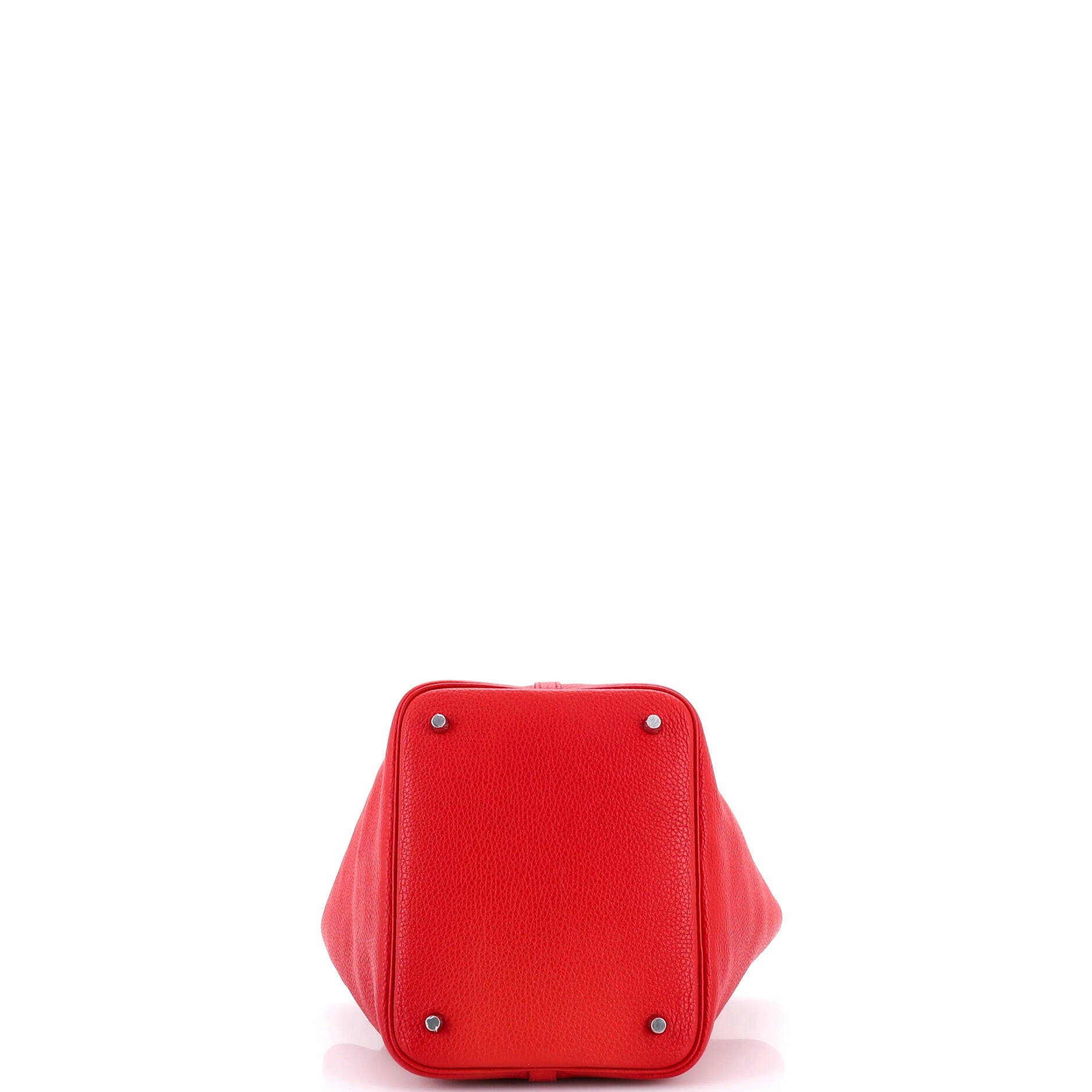 Pre-Owned Hermes Picotin Lock Bag Clemence MM, Alternate, color, Rouge Casaque