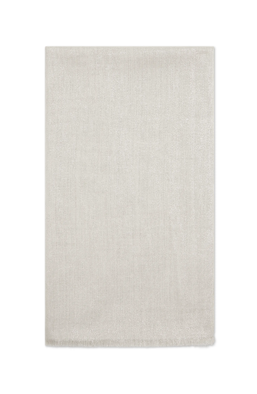 Brunello Cucinelli Fringed Cashmere-silk Blend Scarf In Pearl Grey
