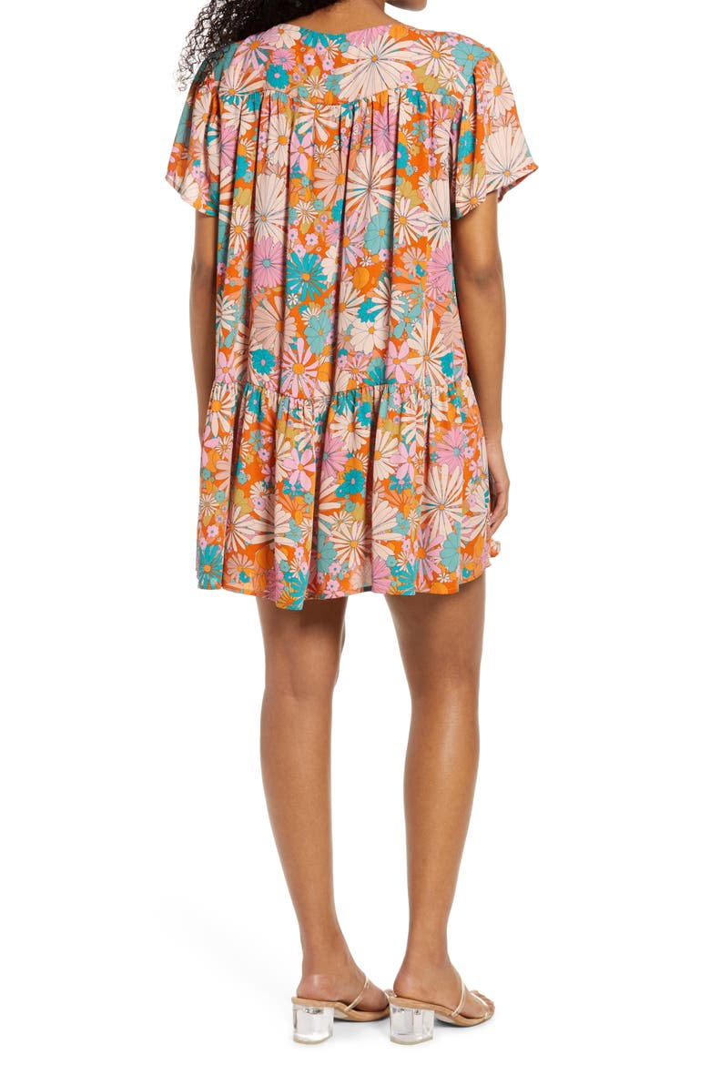 In Retrospect Floral Shift Dress, Alternate, color, MULTI
