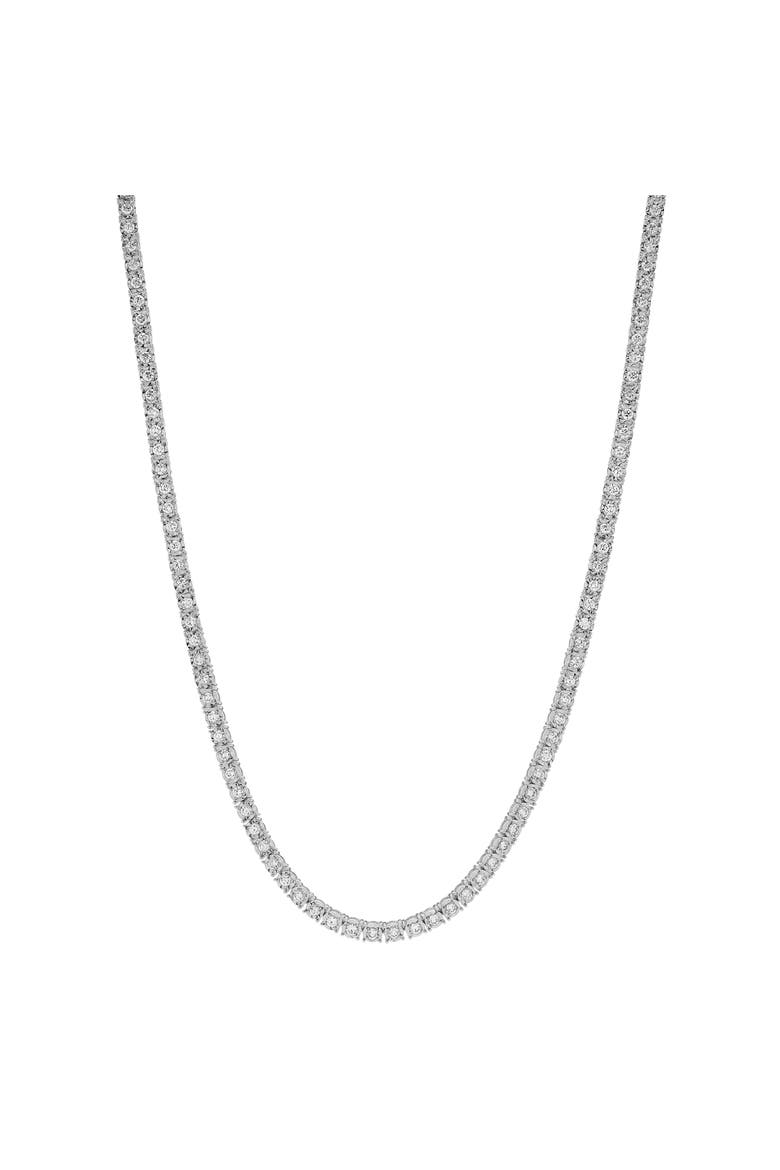 LMJ 10K White Gold Diamond Tennis Chain - 8.85 Carats, Main, color, 10K White Gold