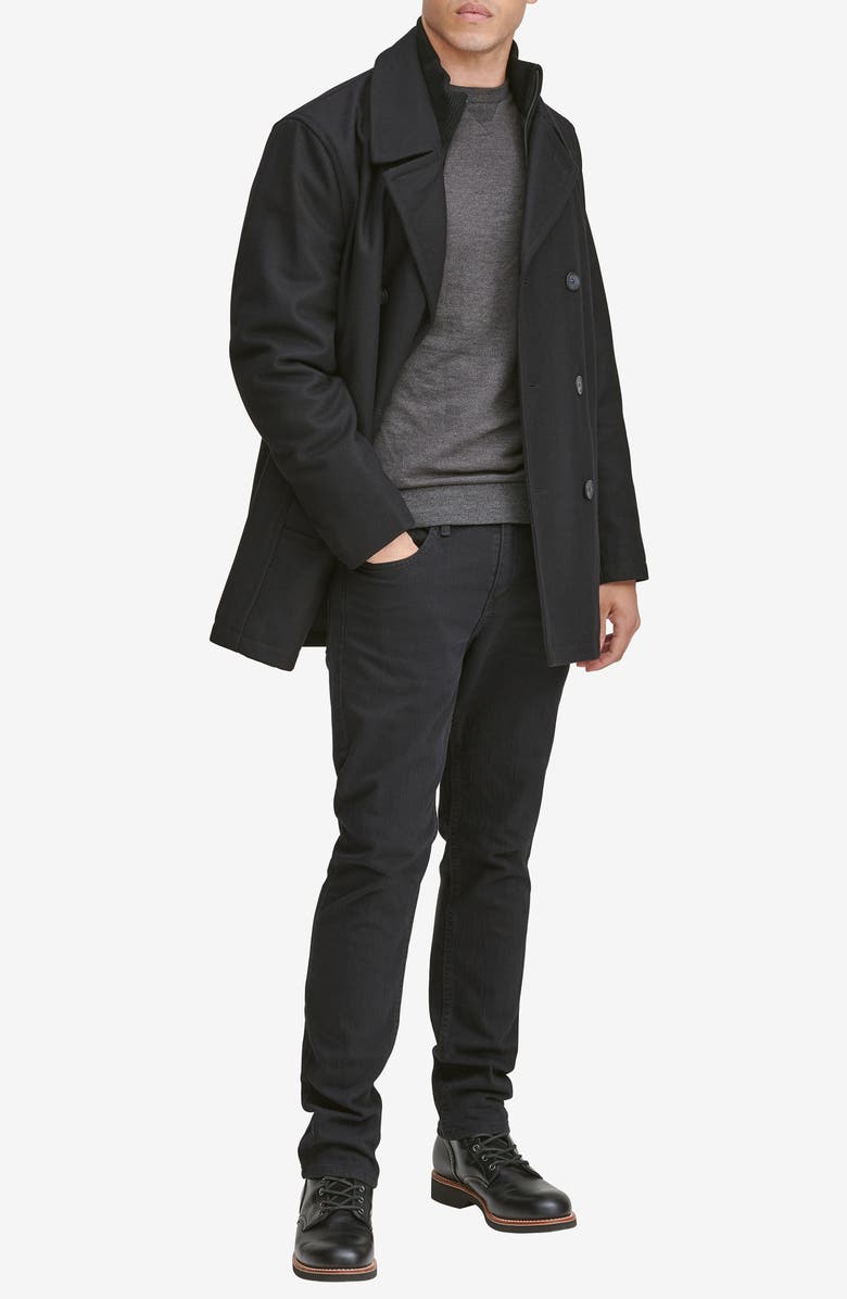 Marc New York Burnett Wool Blend Peacoat, Alternate, color,