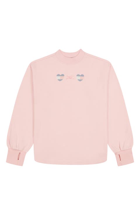 Kids' Mock Neck Fleece Sweatshirt