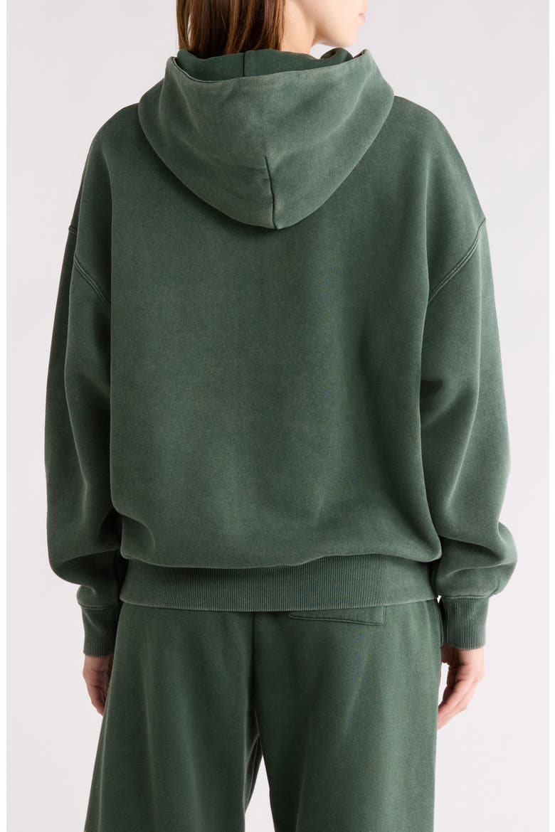 Star Graphic Hoodie, Alternate, color, FOREST GREEN