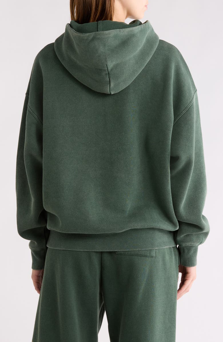 PacSun Star Graphic Hoodie, Alternate, color, Forest Green