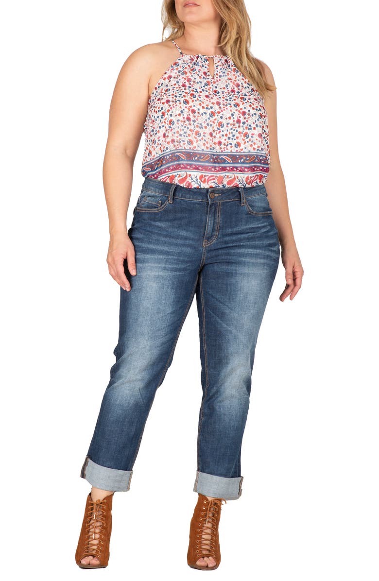 Standards & Practices X-Boyfriend Cotton Jeans, Alternate, color, 1824 Rebarb