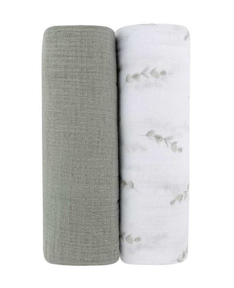 Cotton Muslin Swaddle Blanket 2 Pack