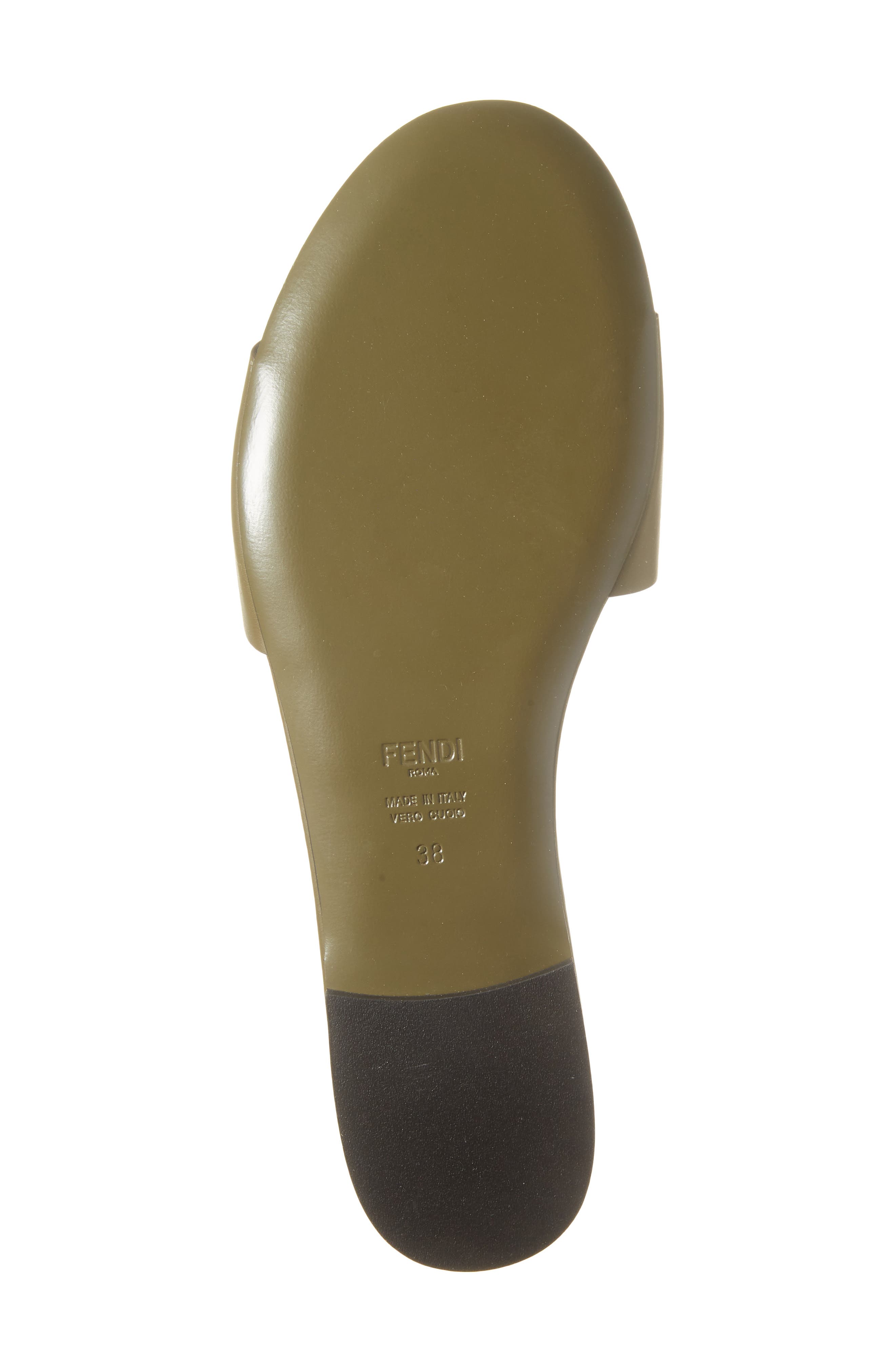 Signature Logo Slide Sandal, Alternate, color, F0KRT MILITARE MILITARE