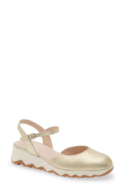 Ankle Strap Platform Ballet Pump (Women)