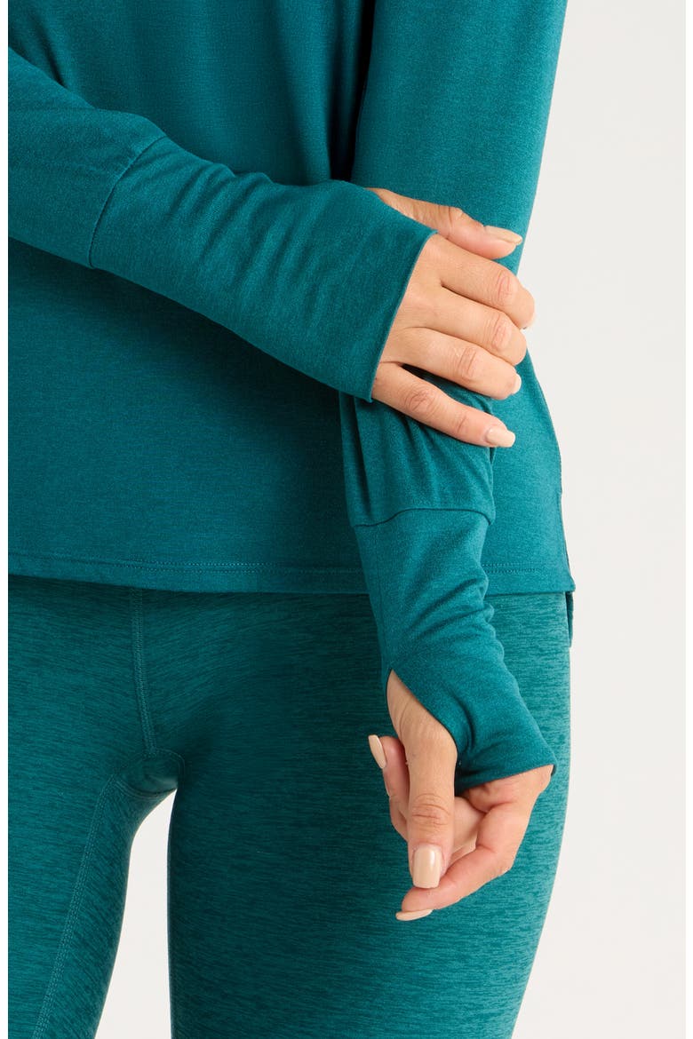 Liana Restore Soft Lite Long Sleeve T-Shirt, Alternate, color, TEAL ATLANTIC