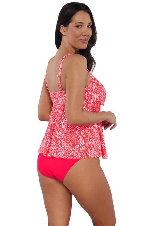 Sunsets Escape Marin Tankini Swimsuit Top In Majorca