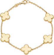 DEVATA Clover Chain Bracelet in 14K Gold, 11mm