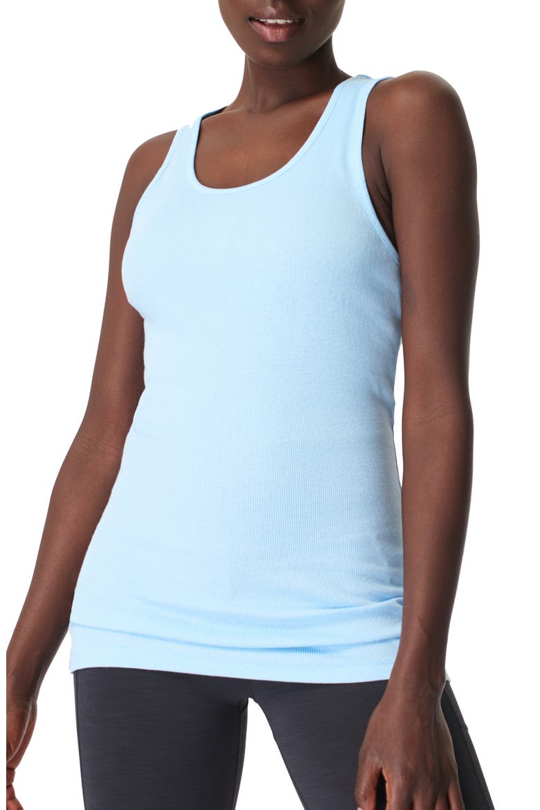Mantra Yoga Tank, Main, color, ICE BLUE