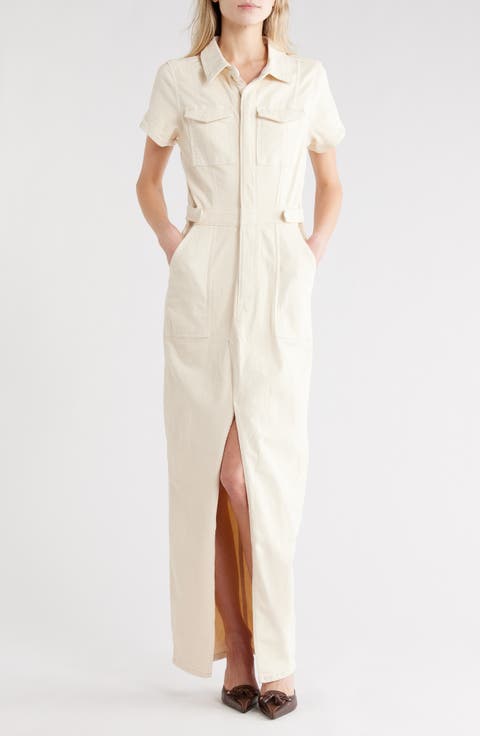 Fit for Success Denim Maxi Dress