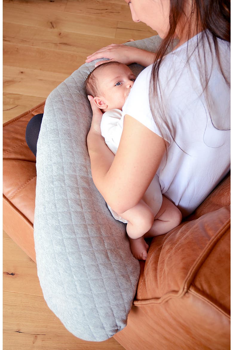 Big Flopsy Pregnancy Pillow, Alternate, color, HEATHER GREY