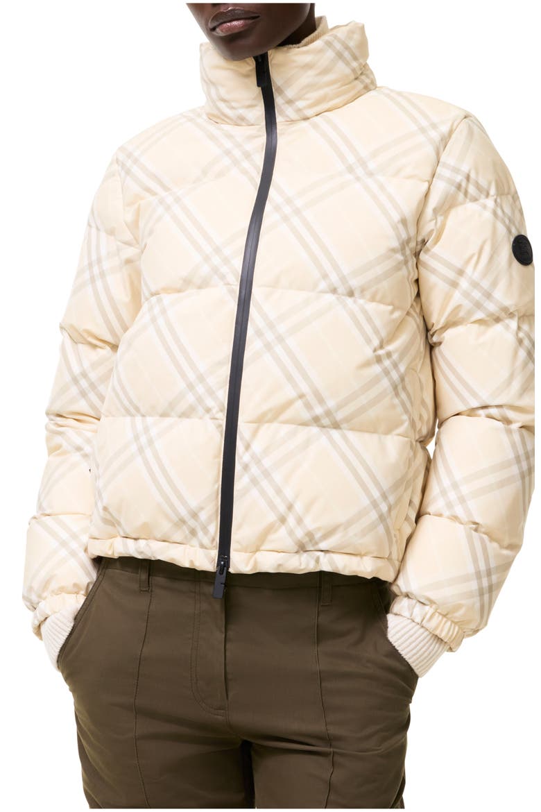 Check Ambleside Puffer Jacket, Main, color, Yarn beige