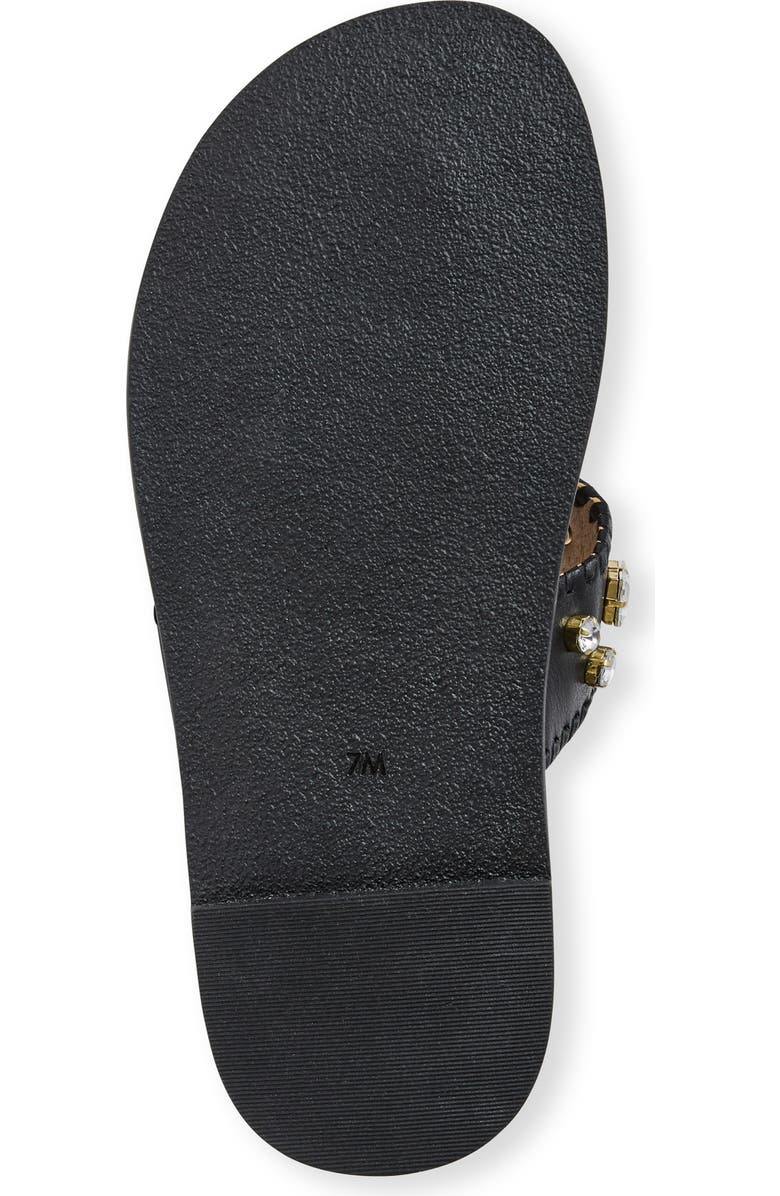 Jack Rogers Jacks Jewel Sport Flip Flop, Alternate, color, Black