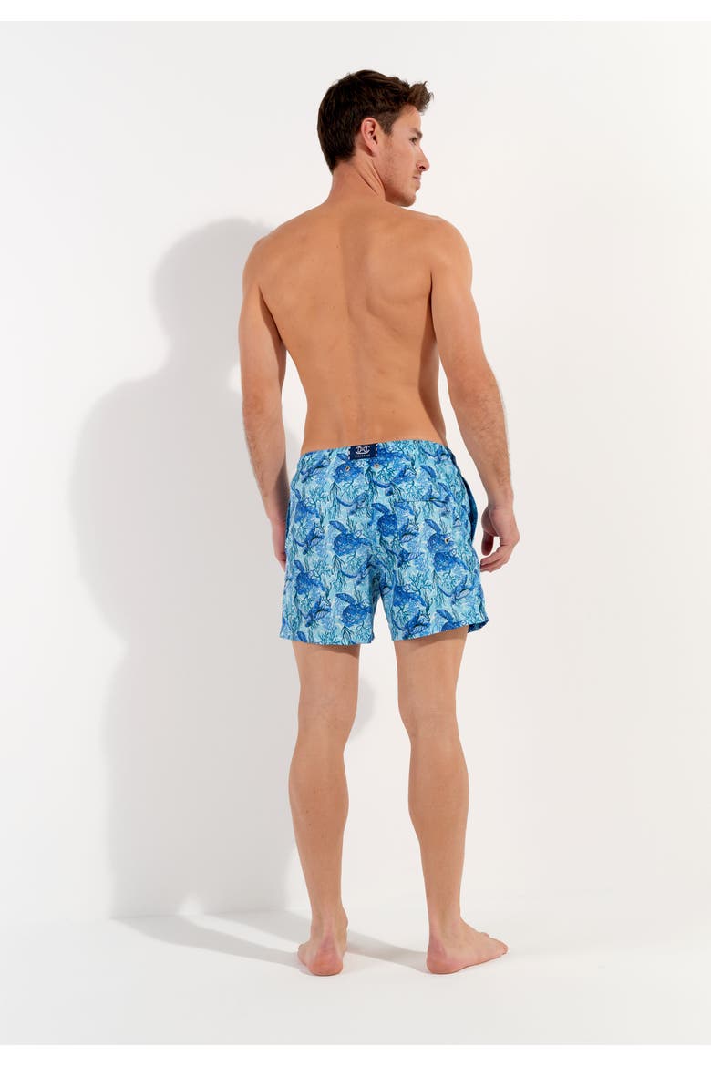 Tartane Beach Boxer, Alternate, color, Blue Print