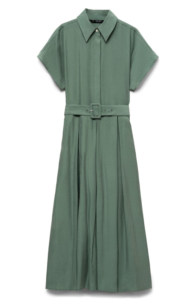 MANGO Macarela Belted Shirtdress, Alternate, color,