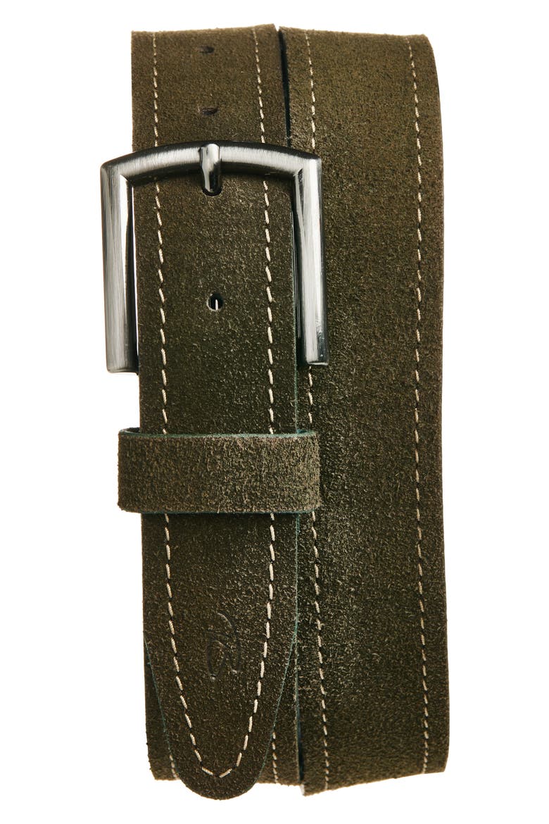 Avalanche Suede Belt, Main, color, BELUGA